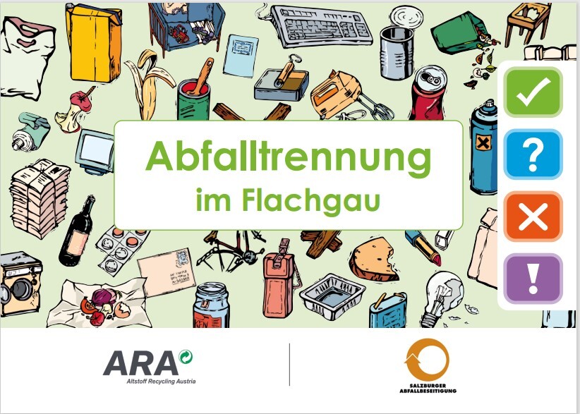 Abfalltrennfolder für Flachgau Deutsch